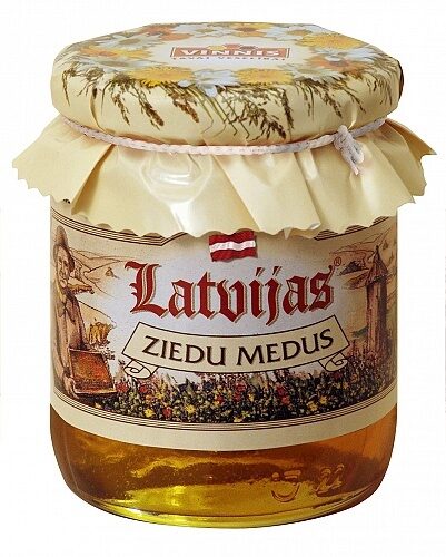 Latvijas ziedu medus 0.3 kg Vinnis